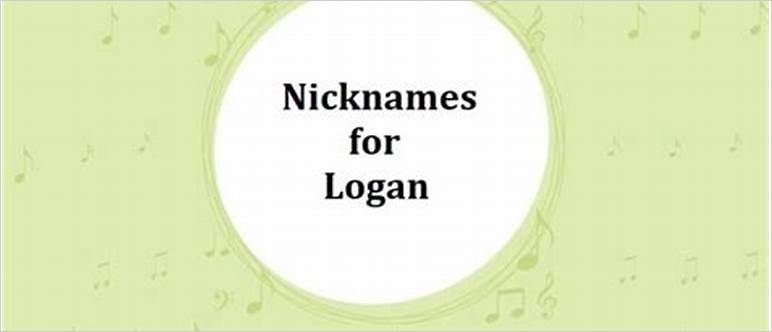 Cute nicknames for logan